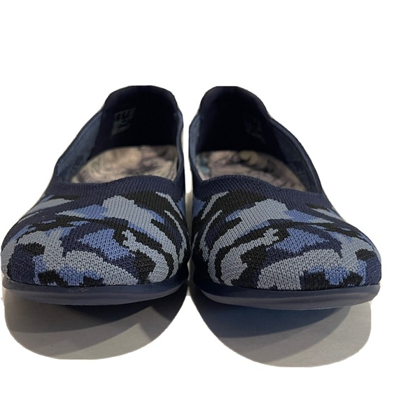 Clarks Carly Wish Ballet Flats Camo Blue Women's Mesh Slip On Shoes Size 8.5 NEW - Picture 2 of 14